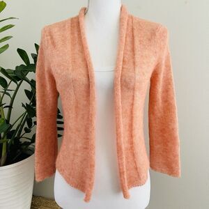 Peruvian Connection Baby Alpaca Orange Super Soft Lightweight Sweater Size Small